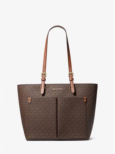 Michael Kors Jet Set Medium Logo Pocket Tote Bag