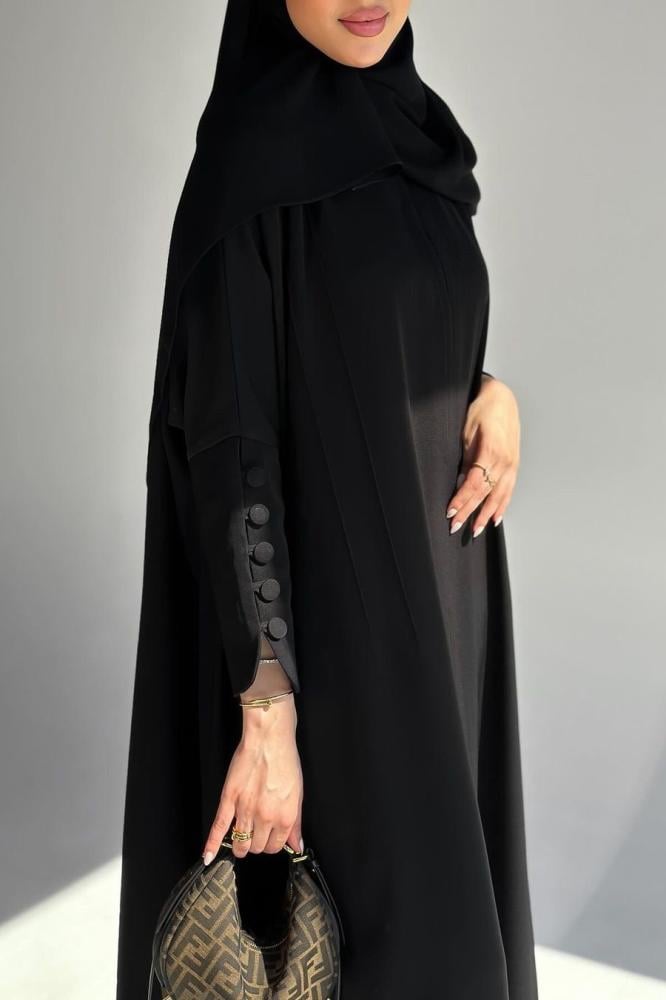 القماش كريب انترنت كوري + طرحة