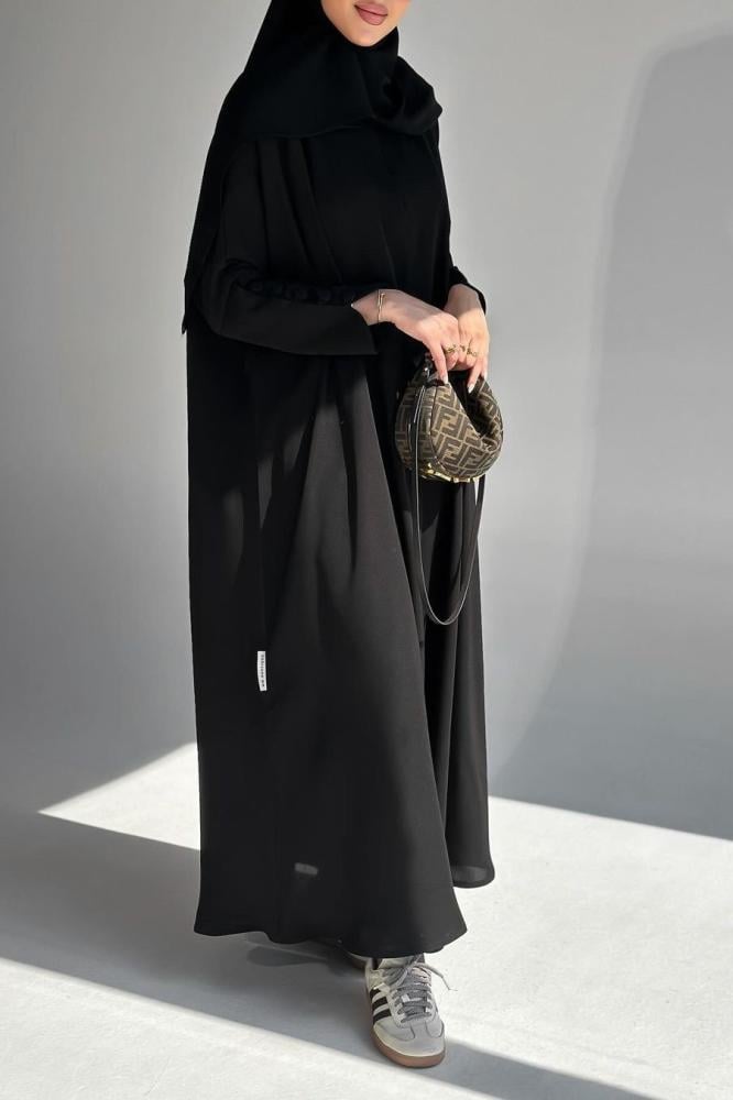 القماش كريب انترنت كوري + طرحة