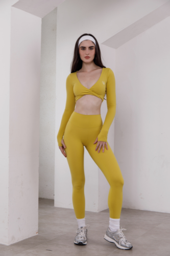 Fade Sierra set with Long Sleeve Crop قطعتين
