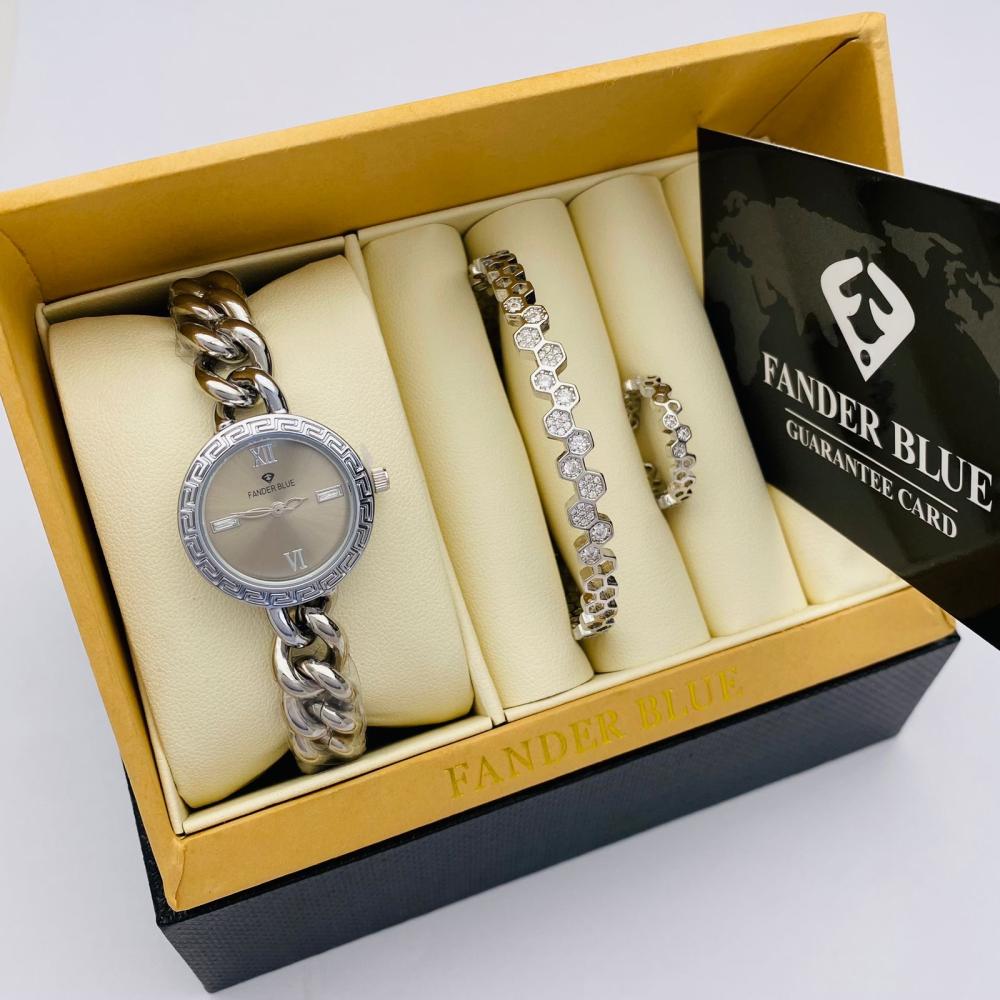 طقم فندربلو نسائي بسوار الستيل