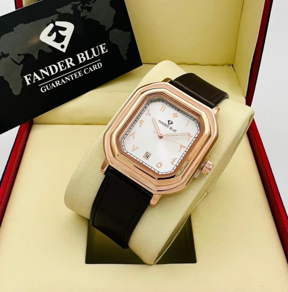 ساعة فندربلو رجالي جلد