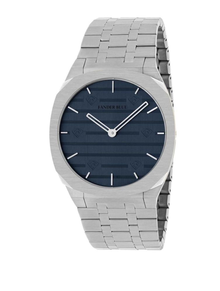 ساعة فندربلو رجالي بسير الستيل ميناء كحلي