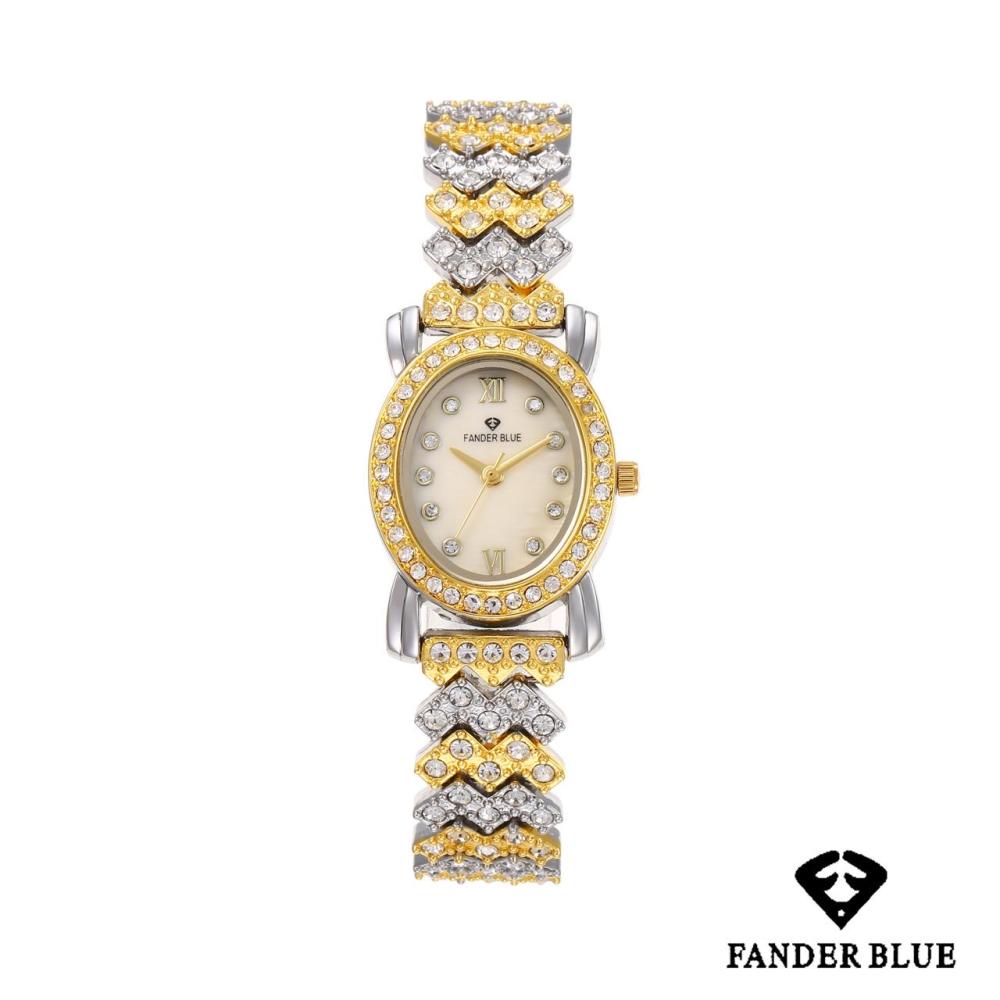 ساعة فندربلو نسائي بسير الستيل ميناء ذهبي