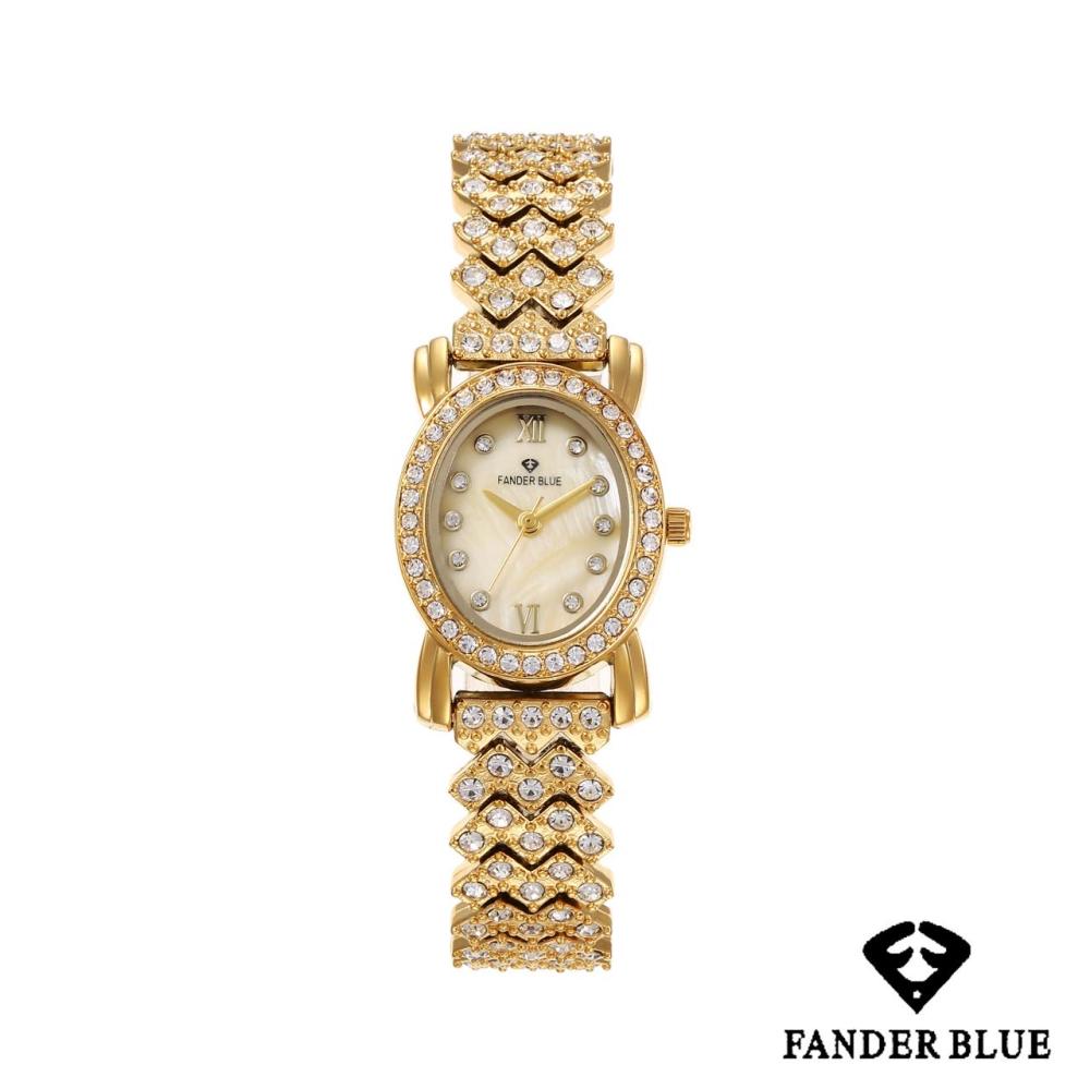 ساعة فندربلو نسائي بسير الستيل ميناء ذهبي