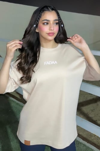 T-shirt FADAA Over size beige