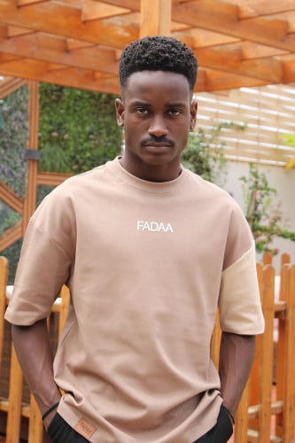 T-shirt FADAA Over size brown