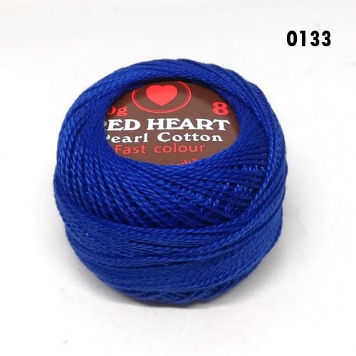 خيط تطريز Red Heart ازرق 10غرام رقم اللون 0133