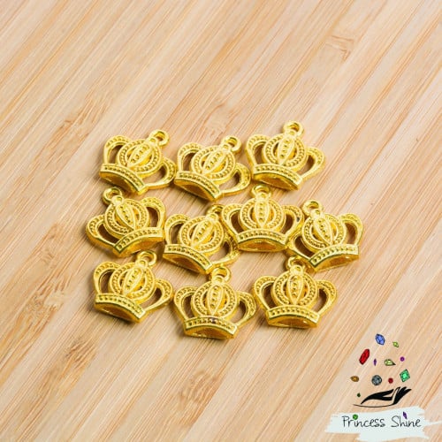 201 - تعليقة تاج ذهبي