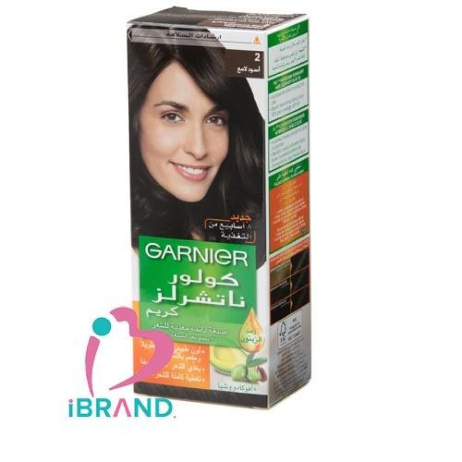 جارنييه صبغه شعر كولور ناتشرلز 2 اسود لامع