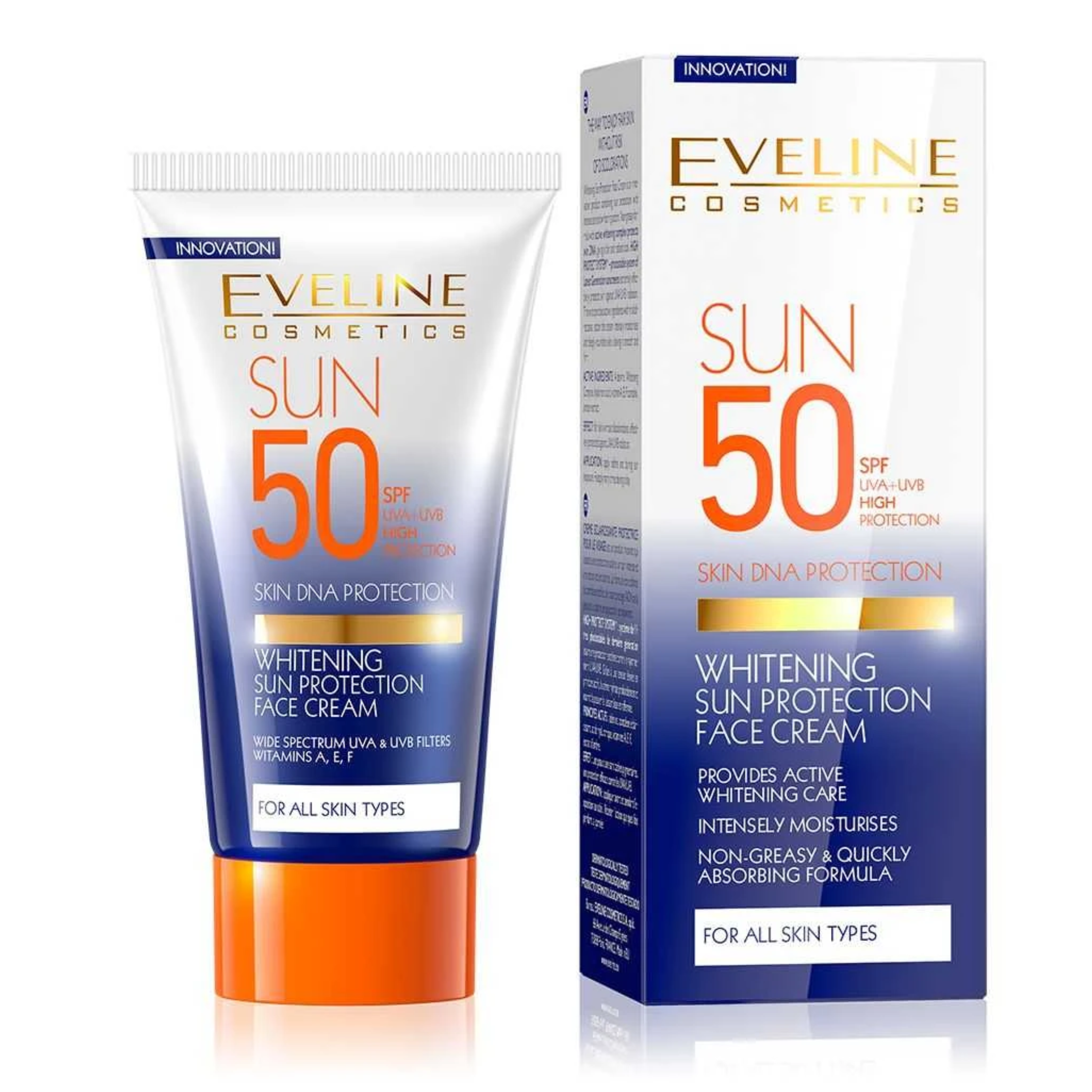 Eveline Whitening Sun Protection Face 50 Spf Cream 50 Ml