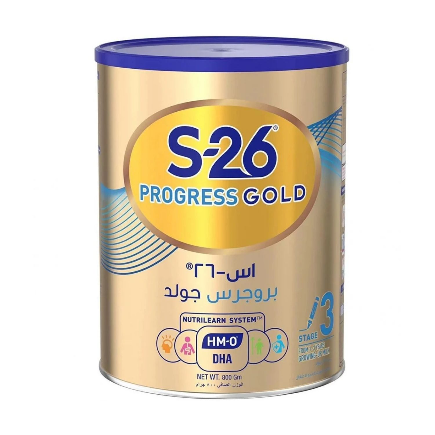 إس-26 حليب أطفال بروجرس Hmo جولد (3) 800جم