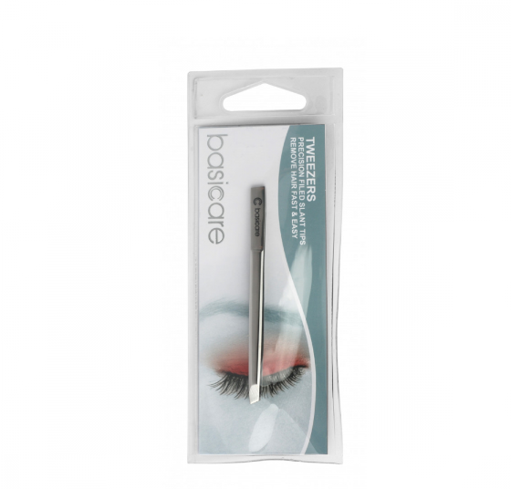 Basicare Tweezer Mirror Polished S/Steel Slant Tip 1180