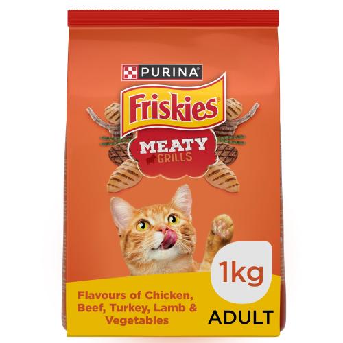 Purina Friskies Meaty Grill Dry Cat Food 1Kg