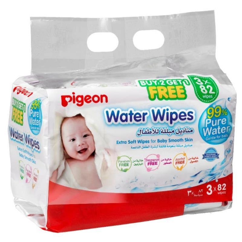 Pigeon Unscented Baby Wipes 246 pcs (Promo 2+1)