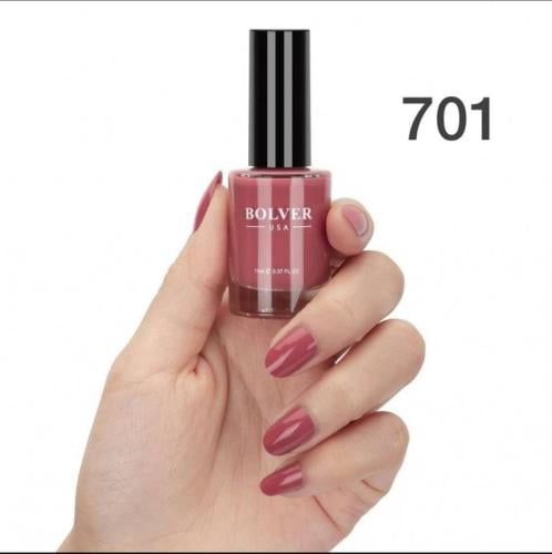بولفير طلاء أظافر وردي محمر 701