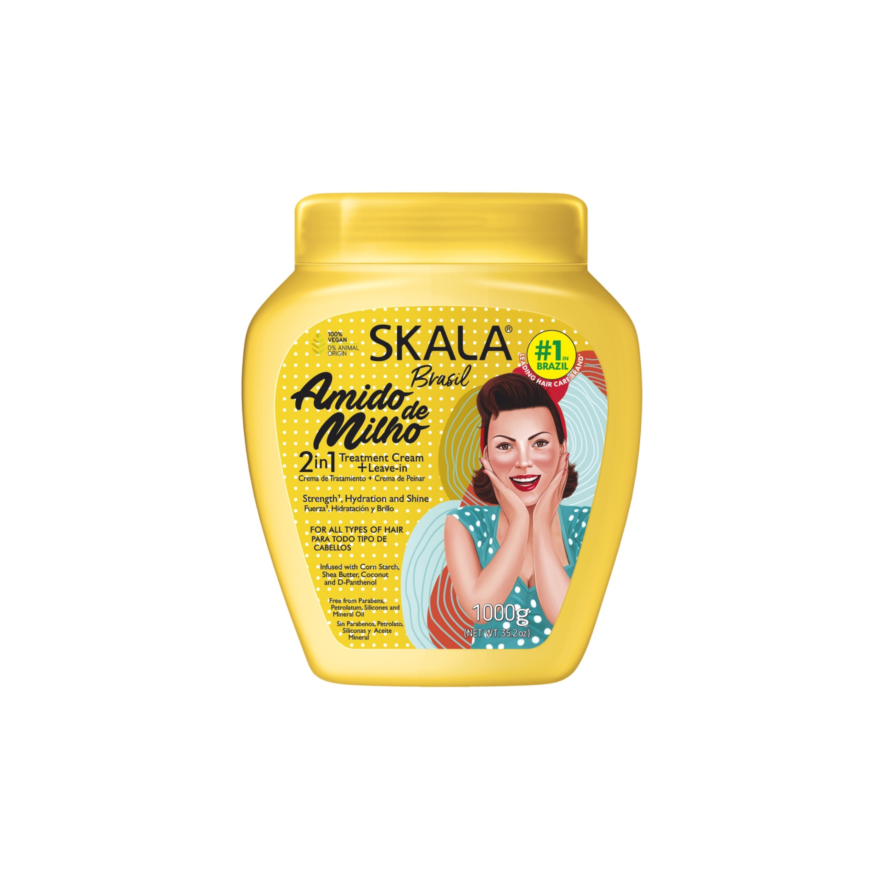 Skala Expert Corn Starch Amido De Milho All Hair Treatment Cream 1000 Gm