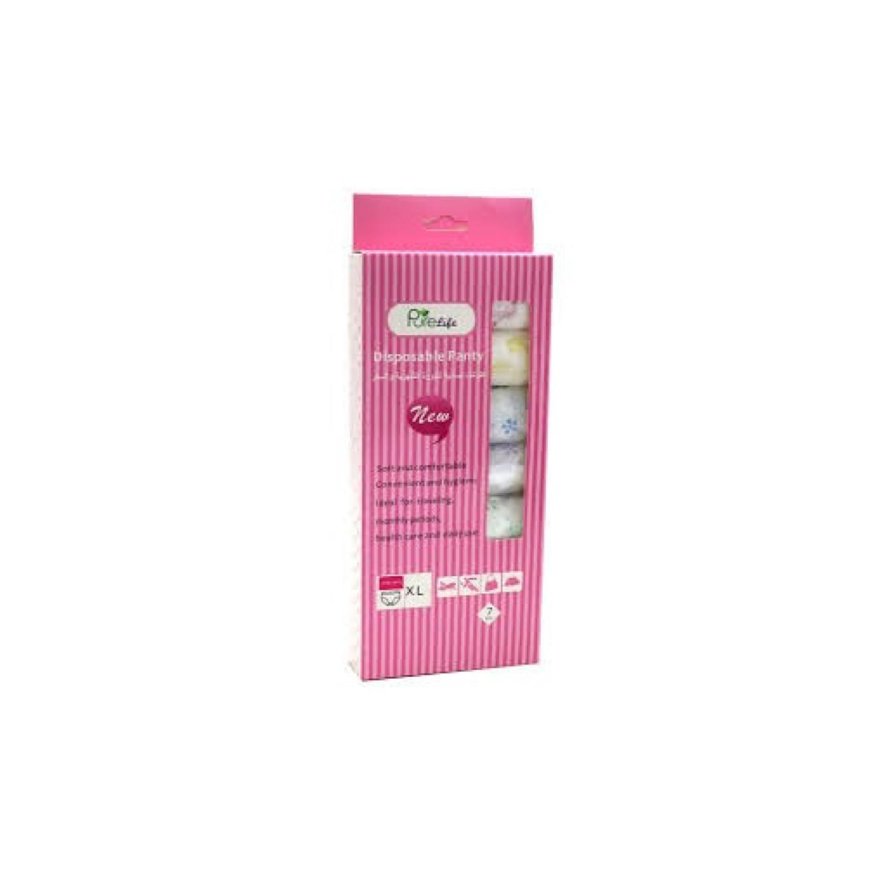Pure Life Clute Disposable Panties  7 Pack  Xl