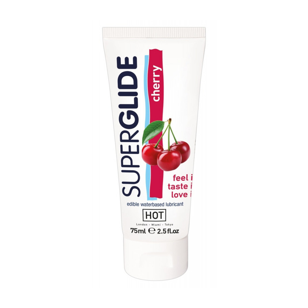 Hot Super Glide Lubricant Waterbased Cherry 75 Ml
