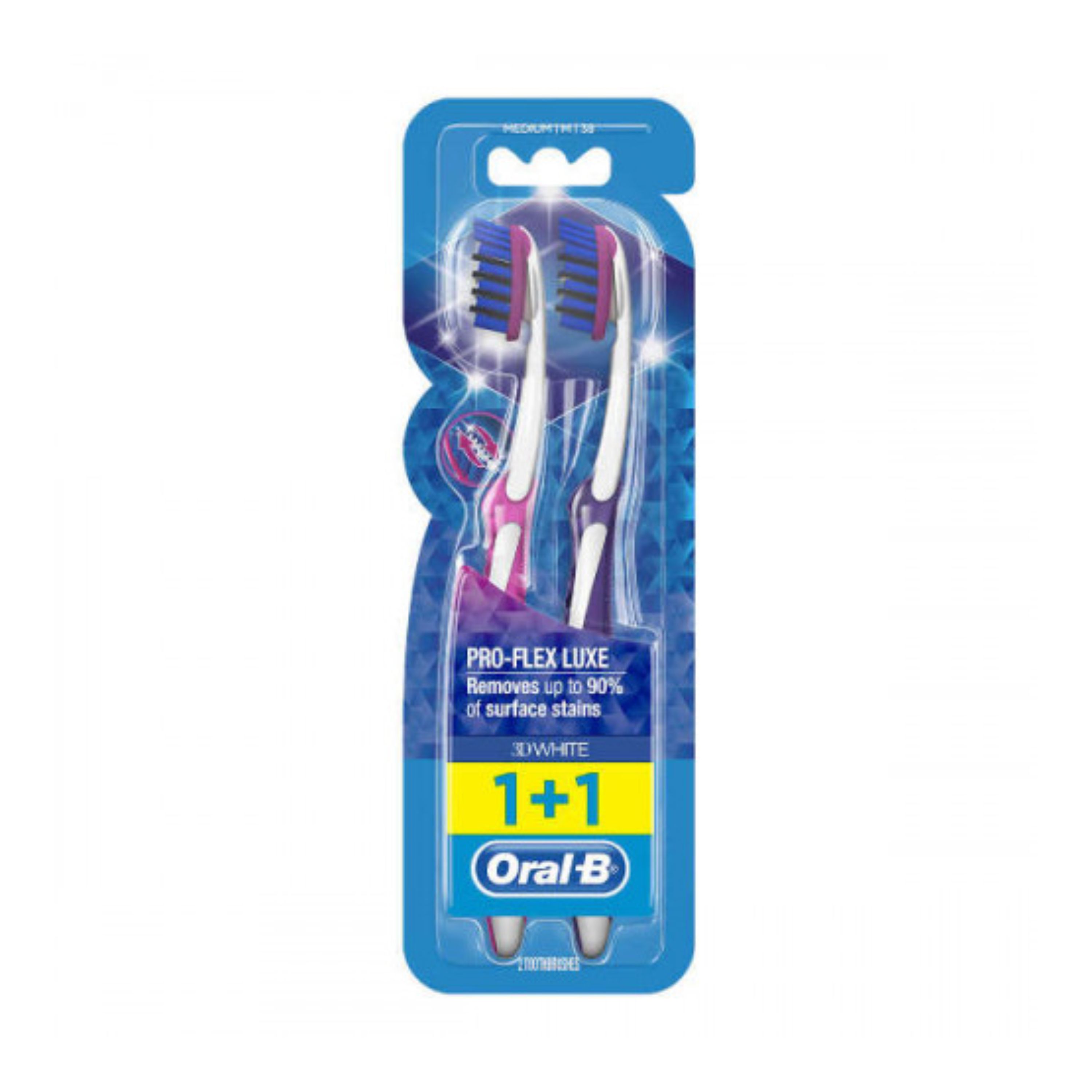 Oral -B 3D White Pro Flex Lux Toothbrush 1+1