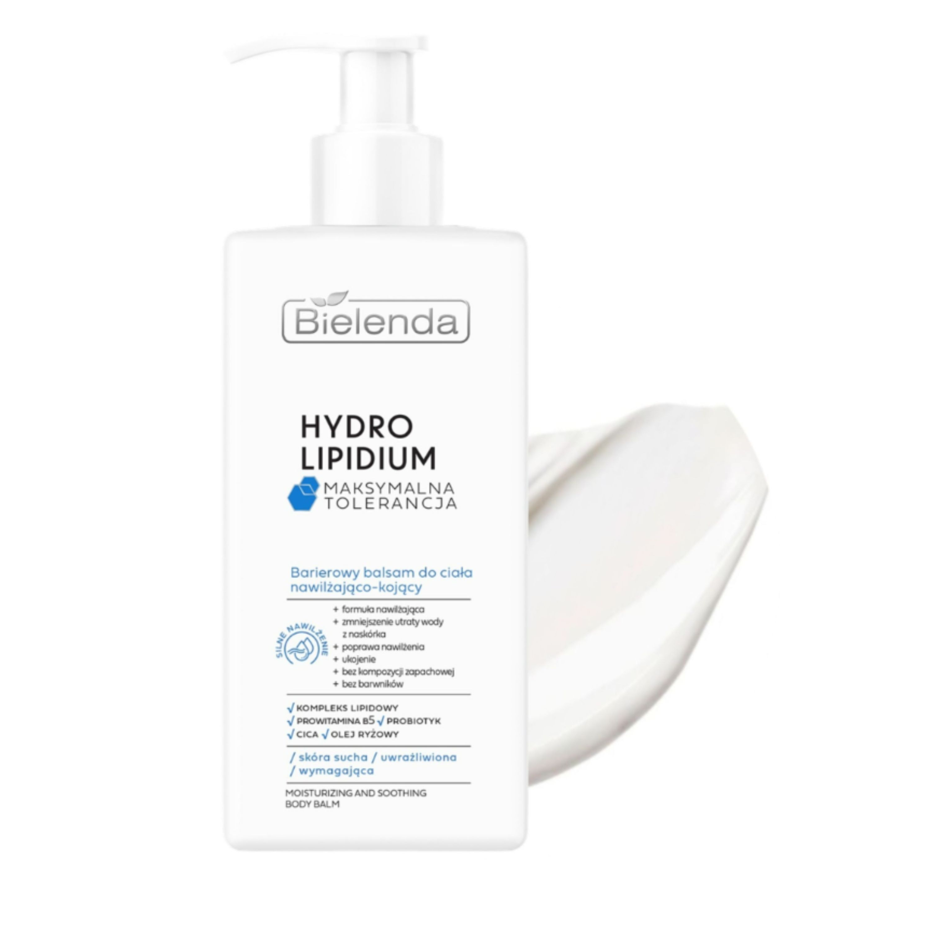 Bielenda Hydro Lipidium Moisturizing And Soothing Barrier Body Balm Lotion 300 Ml