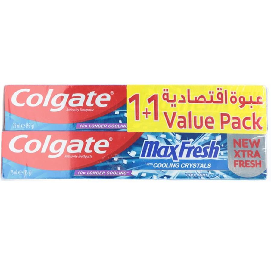 Colgate Toothpaste Max Fresh 75 ml 1+1 Cooling Crystal
