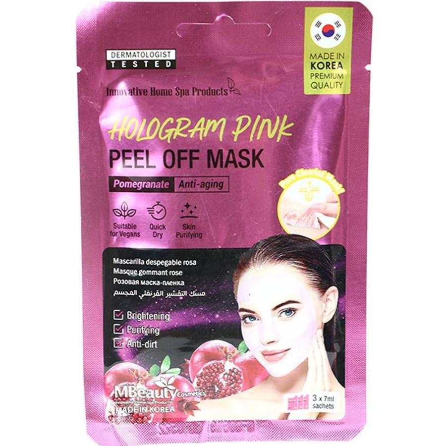 Mbeauty Hologram Pink Peel Off Mask 3*7ml