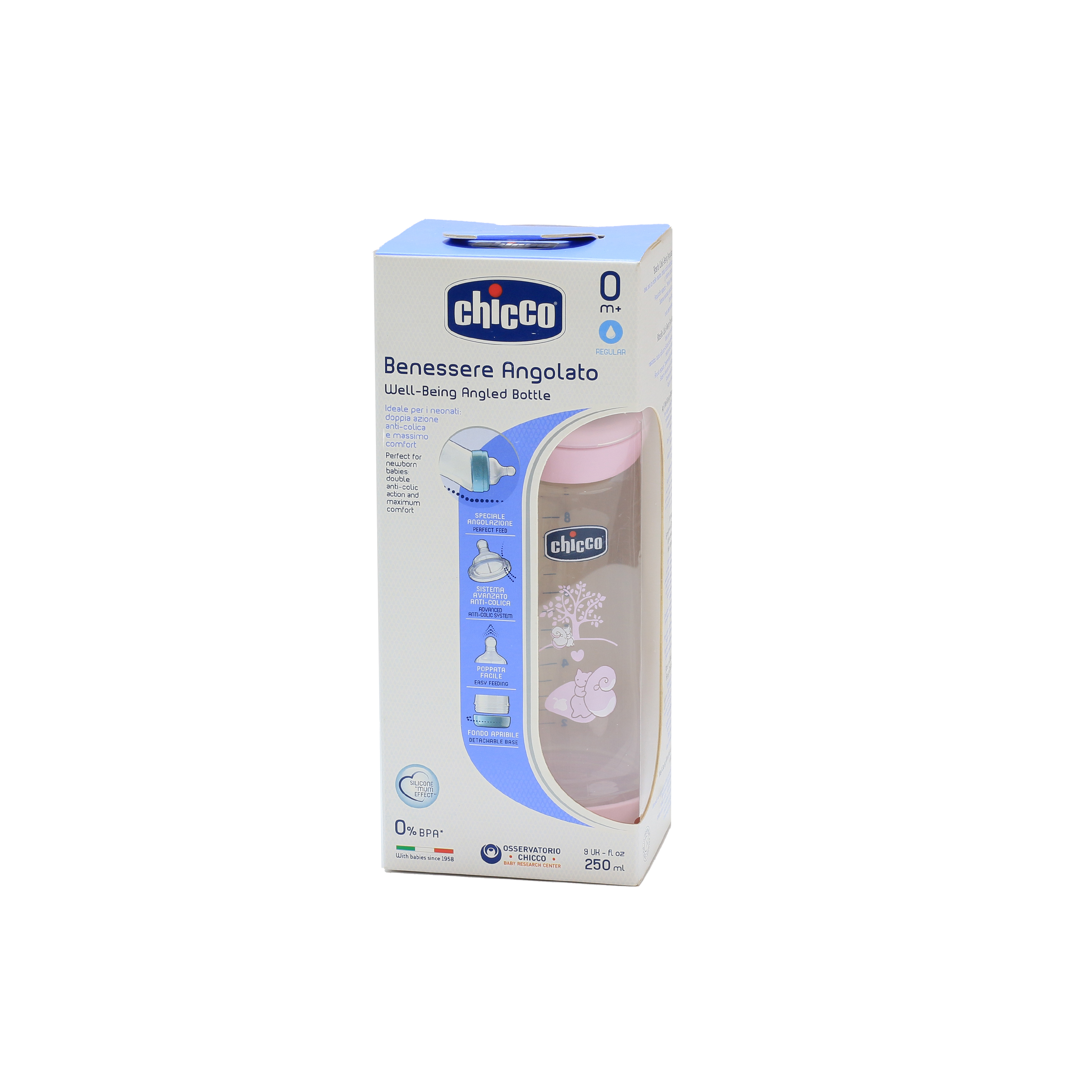 Chicco Bottle Wb Angled Girl 250Ml