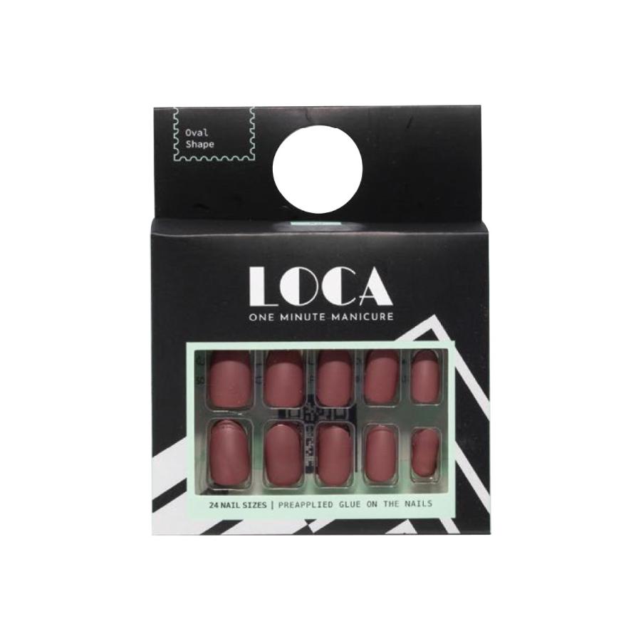 Loca Press On Nails Matte Mauve