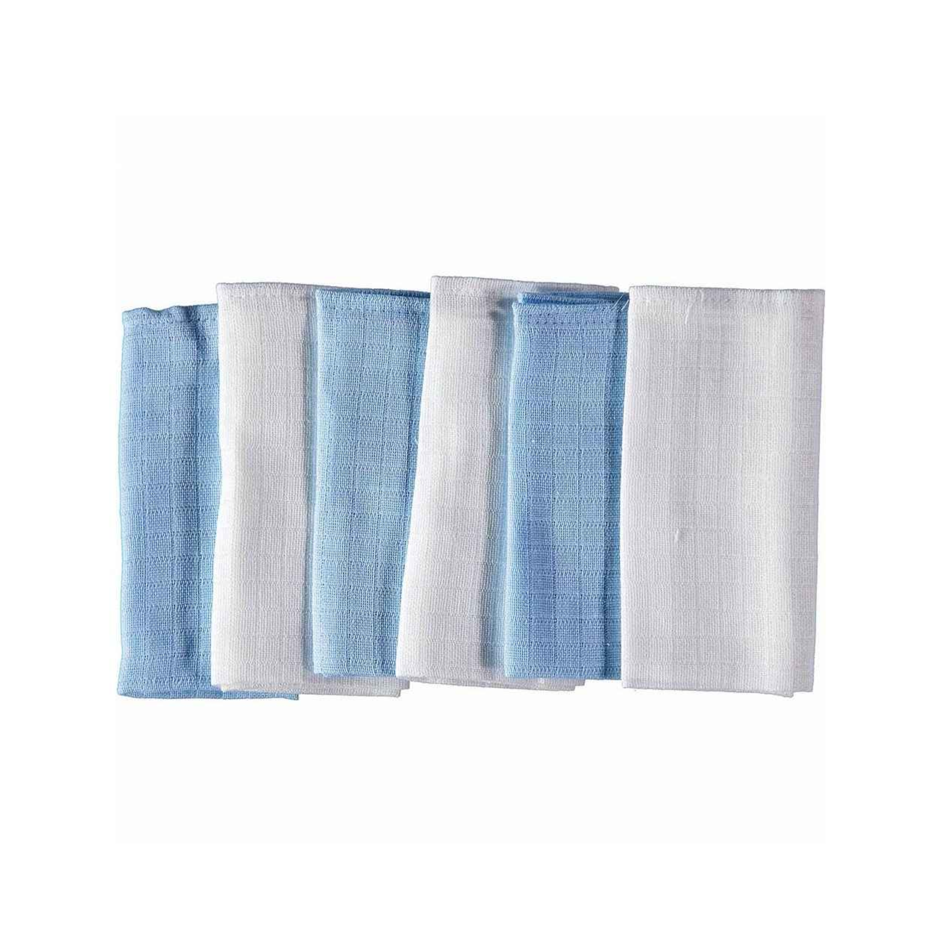 Mycey Muslin Small Cloth - 6 Piece Set Blue