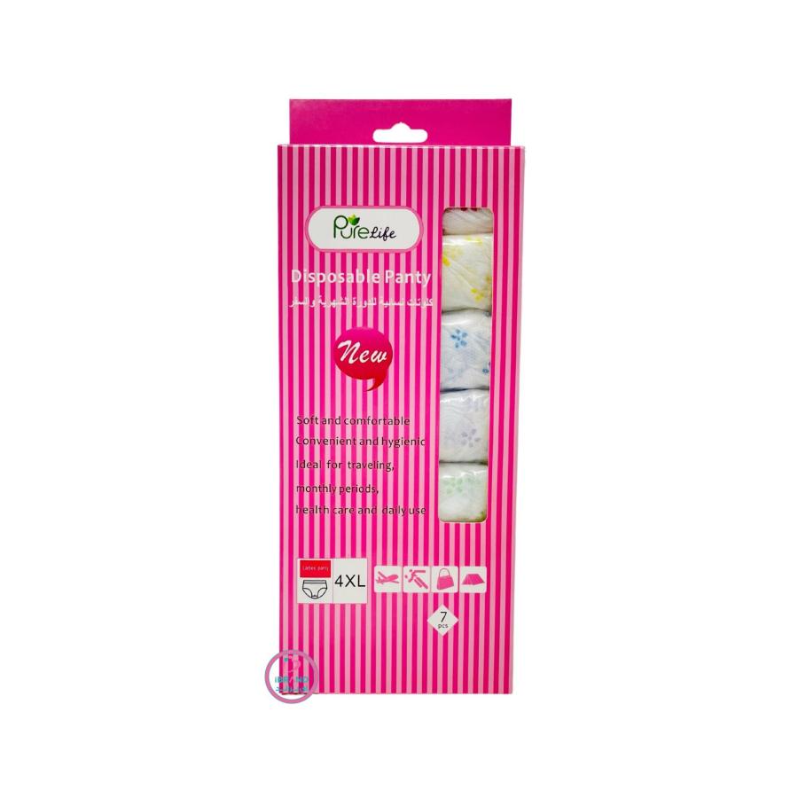Pure Life Clute Disposable Panties  7 Pack  4XL
