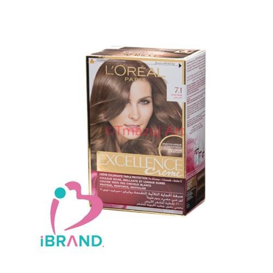 Loreal Excellence Hair Color Light Blonde 7.1