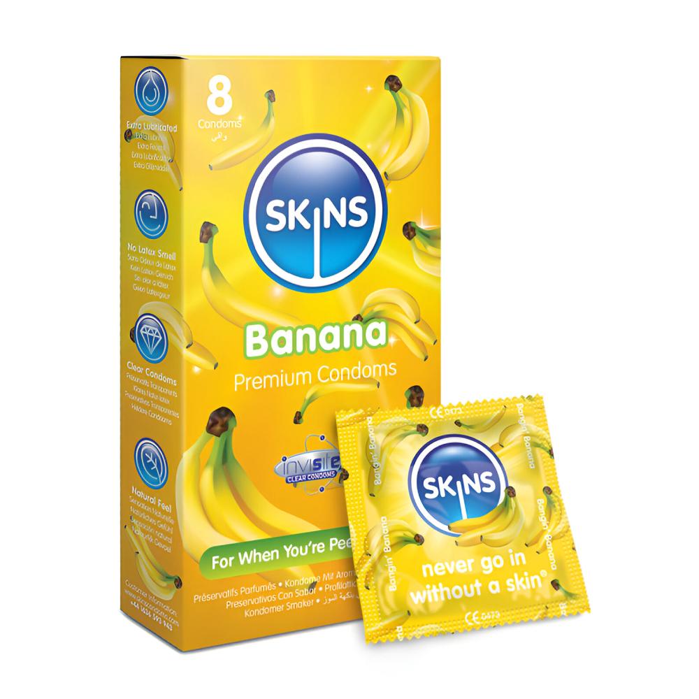 Skins Condoms Banana 8 Pack
