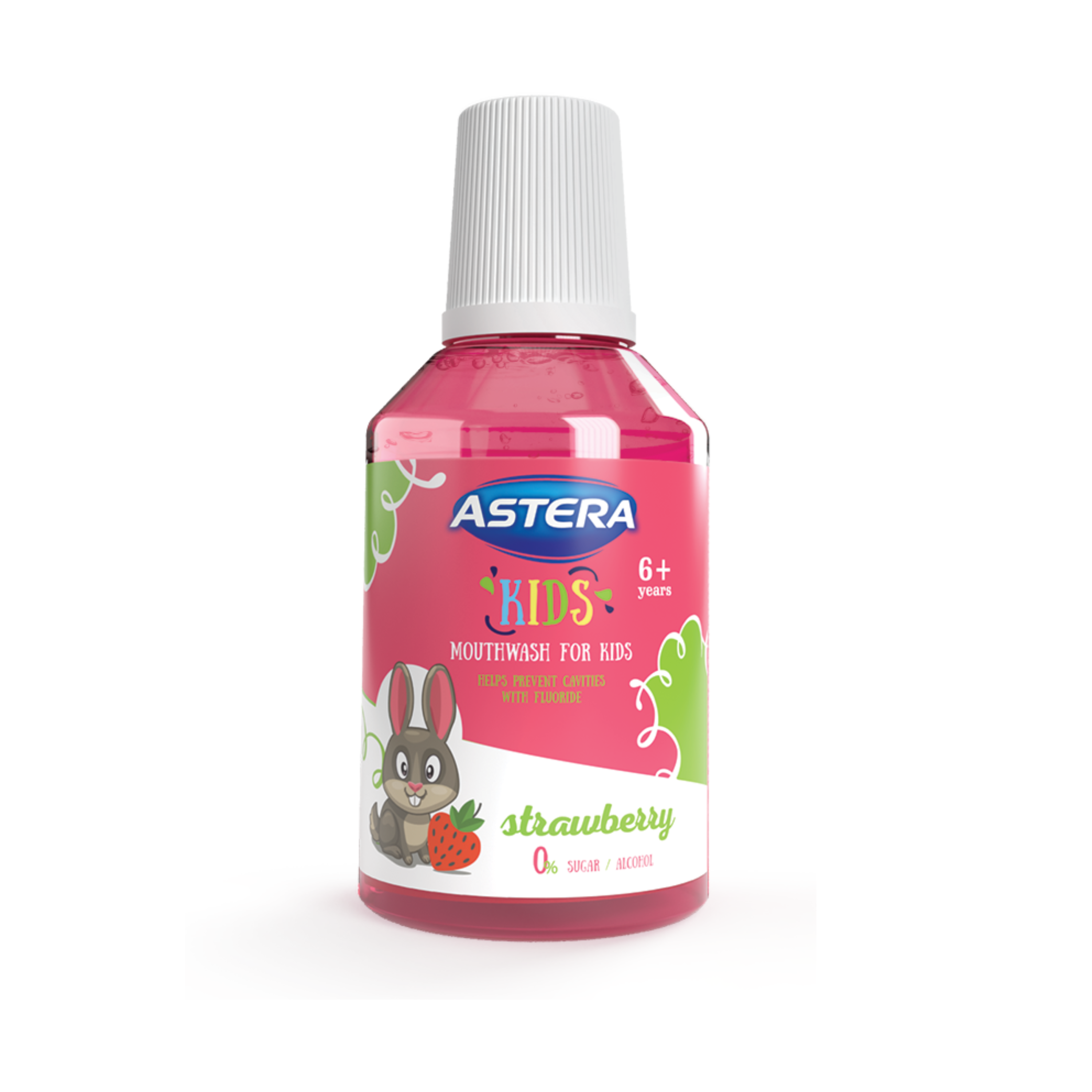 Astera Kids 6+ Strawberry Flavor Mouthwash 300 Ml