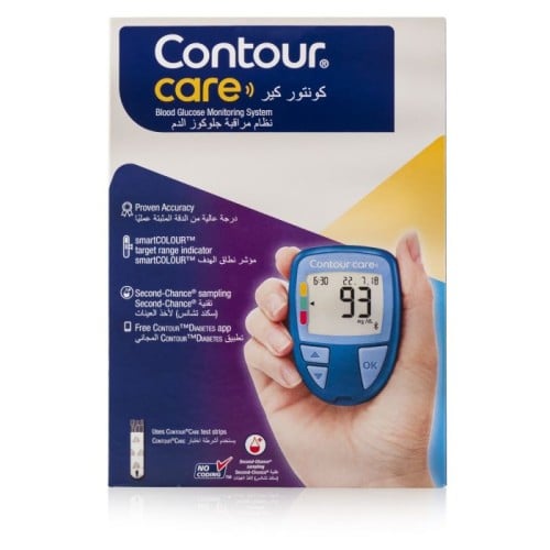 كونتور كير جهاز قياس السكر في الدم عرض خاص+100شريط...