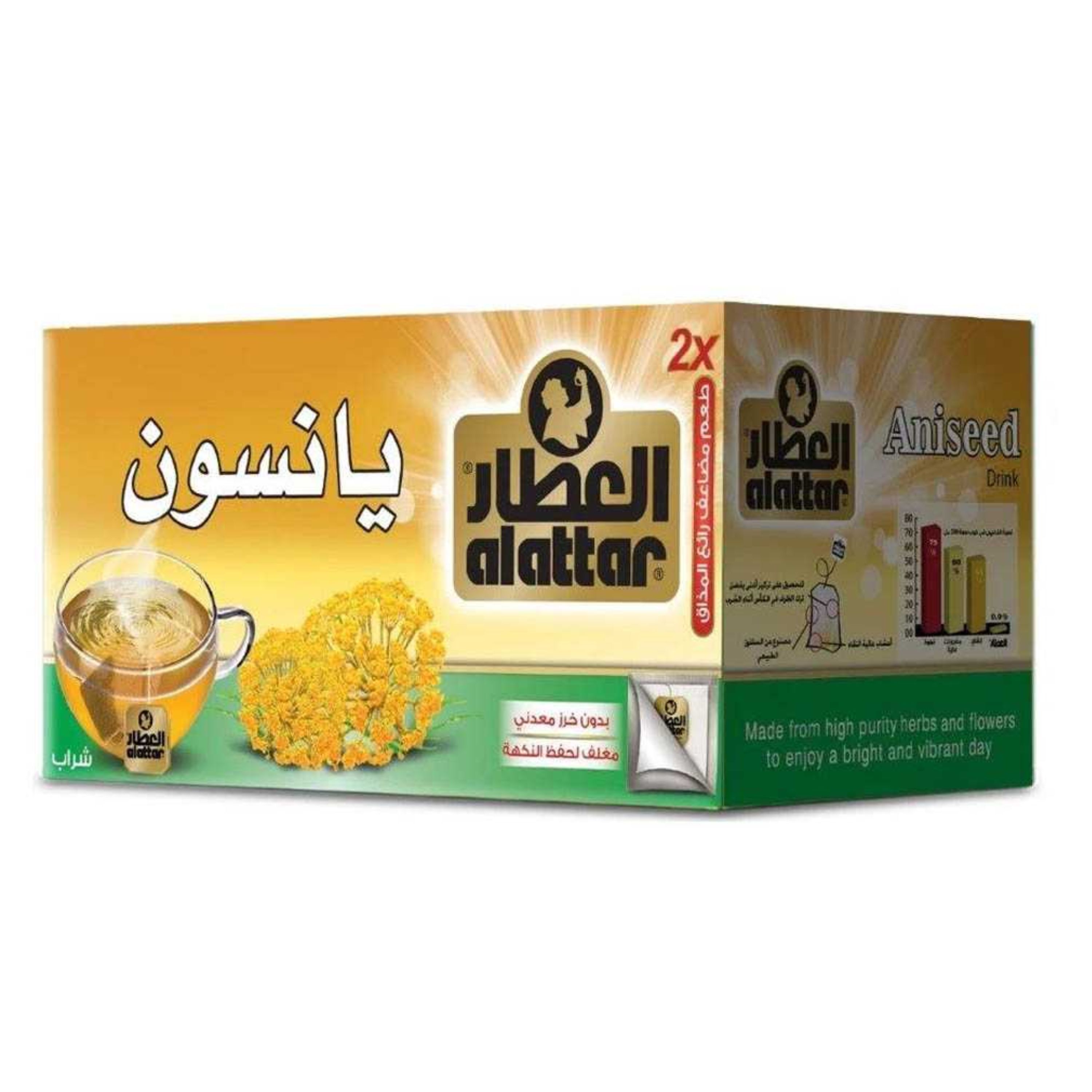 العطار يانسون 20 ظرف + 20 % مجانا