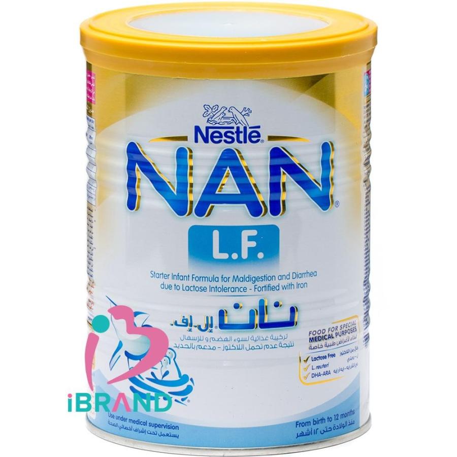 نان حليب أطفال أل_أف غذاء للرضع خال من اللاكتوز 400 جم