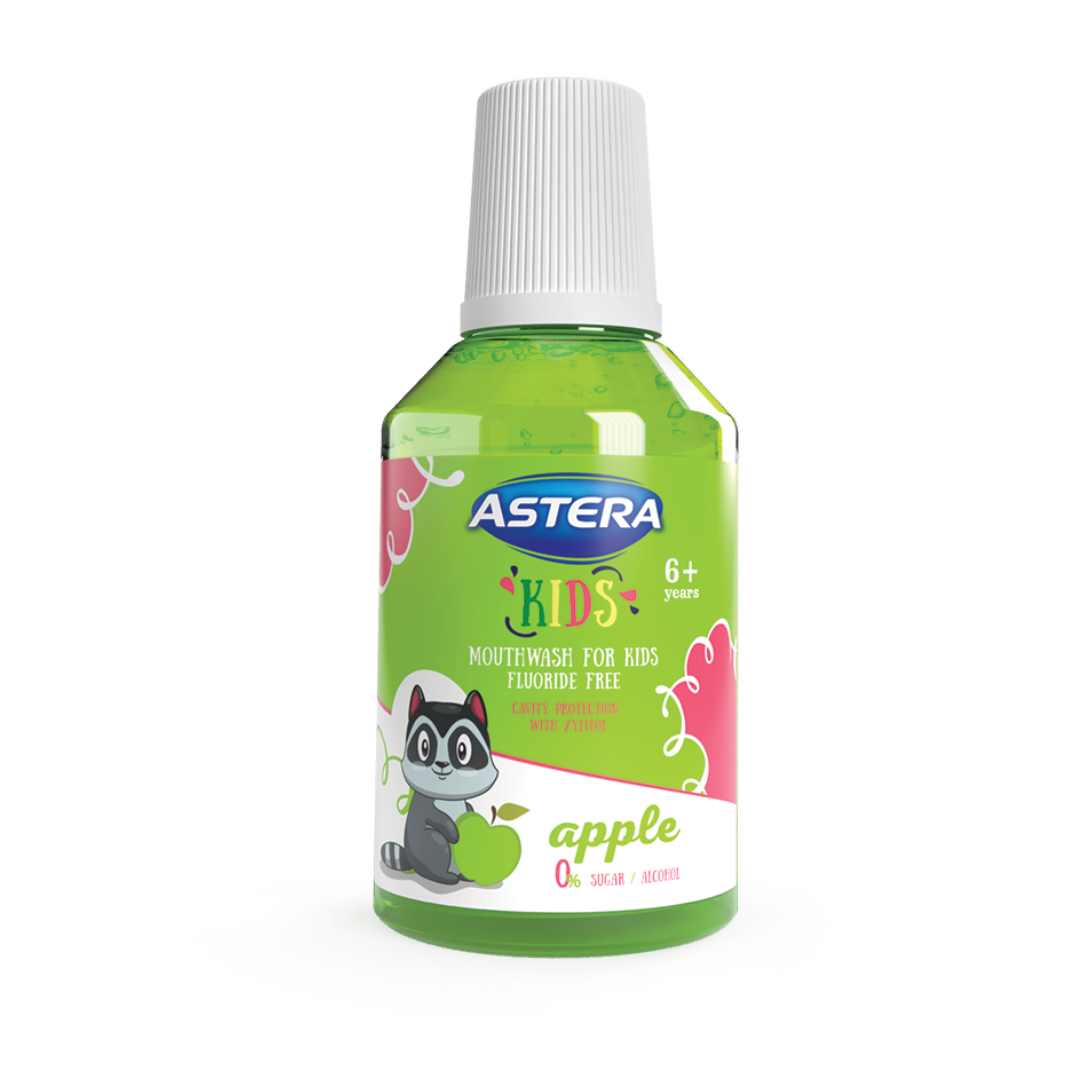 Astera Kids 6+ Apple Flavor Mouthwash 300 Ml