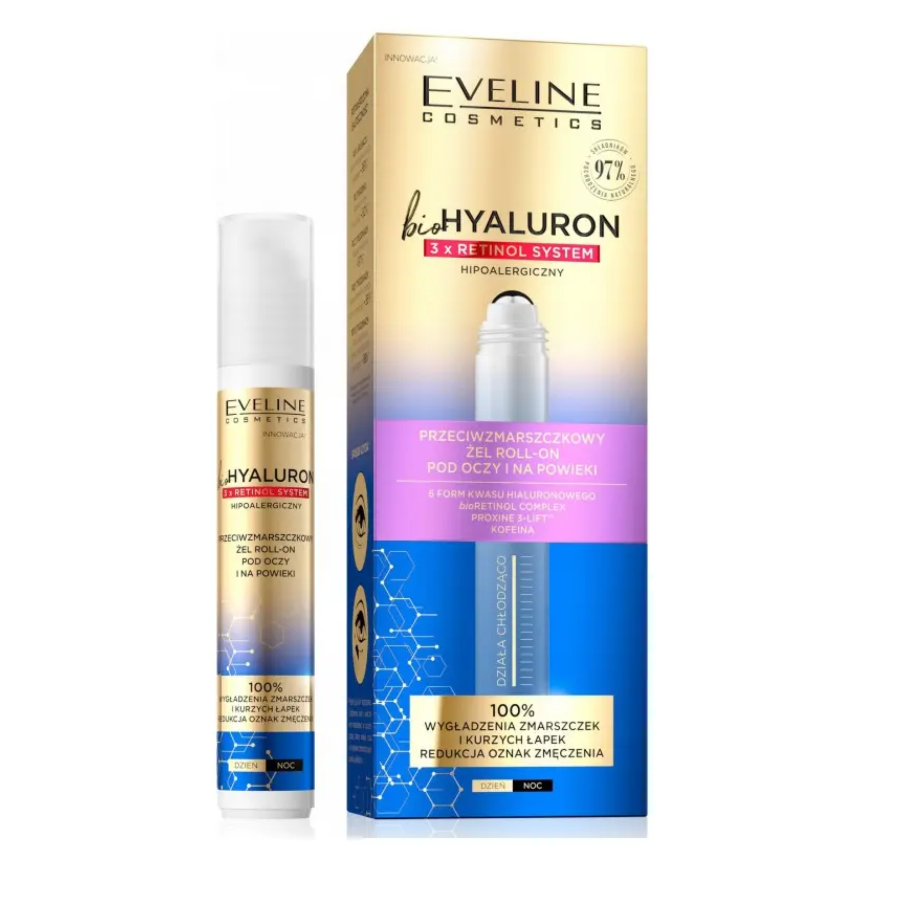Eveline Bio Hyaluron Anti Wrinkle Eye Roll On 15 Ml