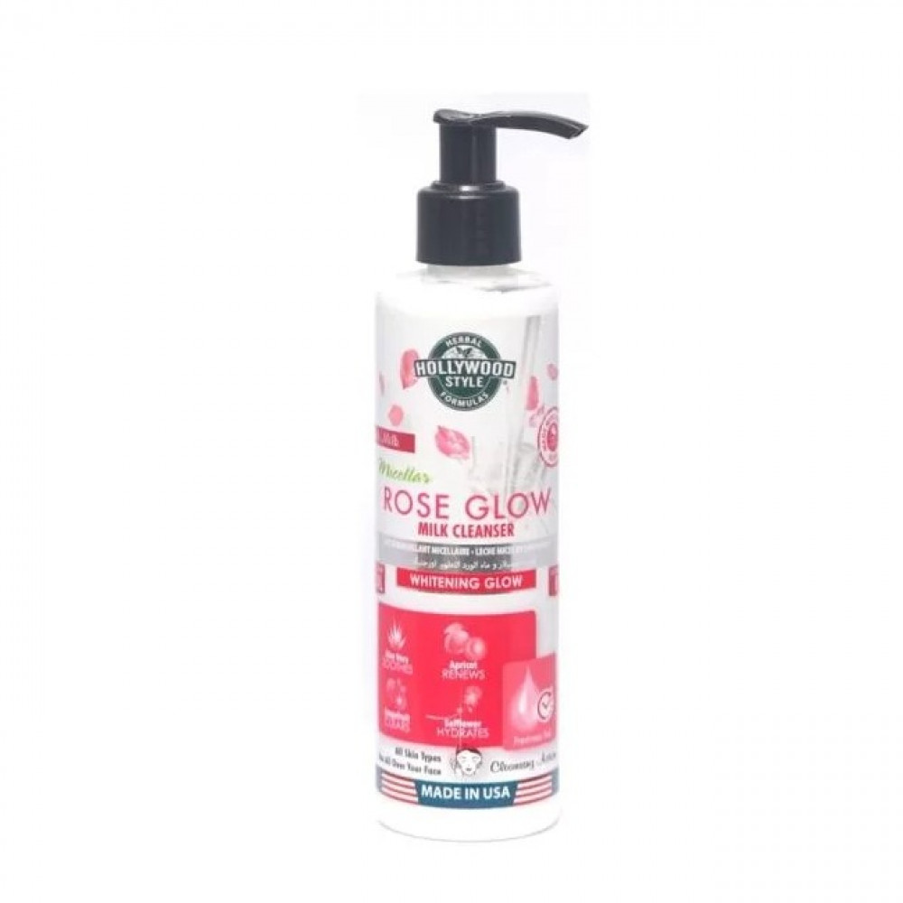 Hollywood Style Rose Glow Milk Cleanser 236 Ml