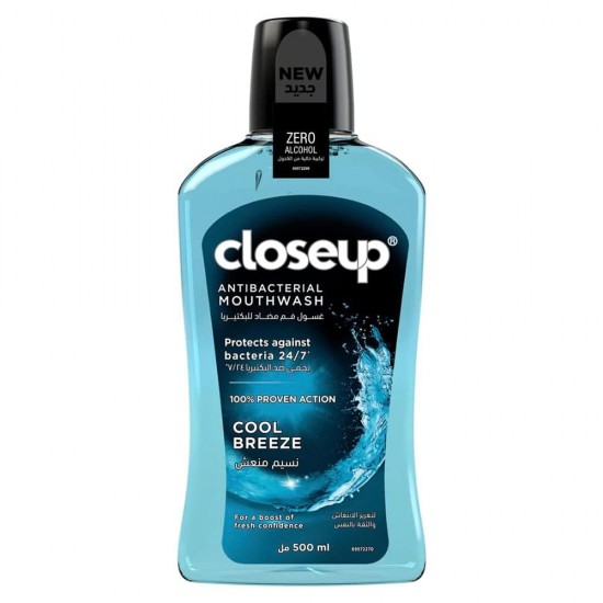 Closeup Cool Breeze Antibacterial Mouthwash 500 Ml