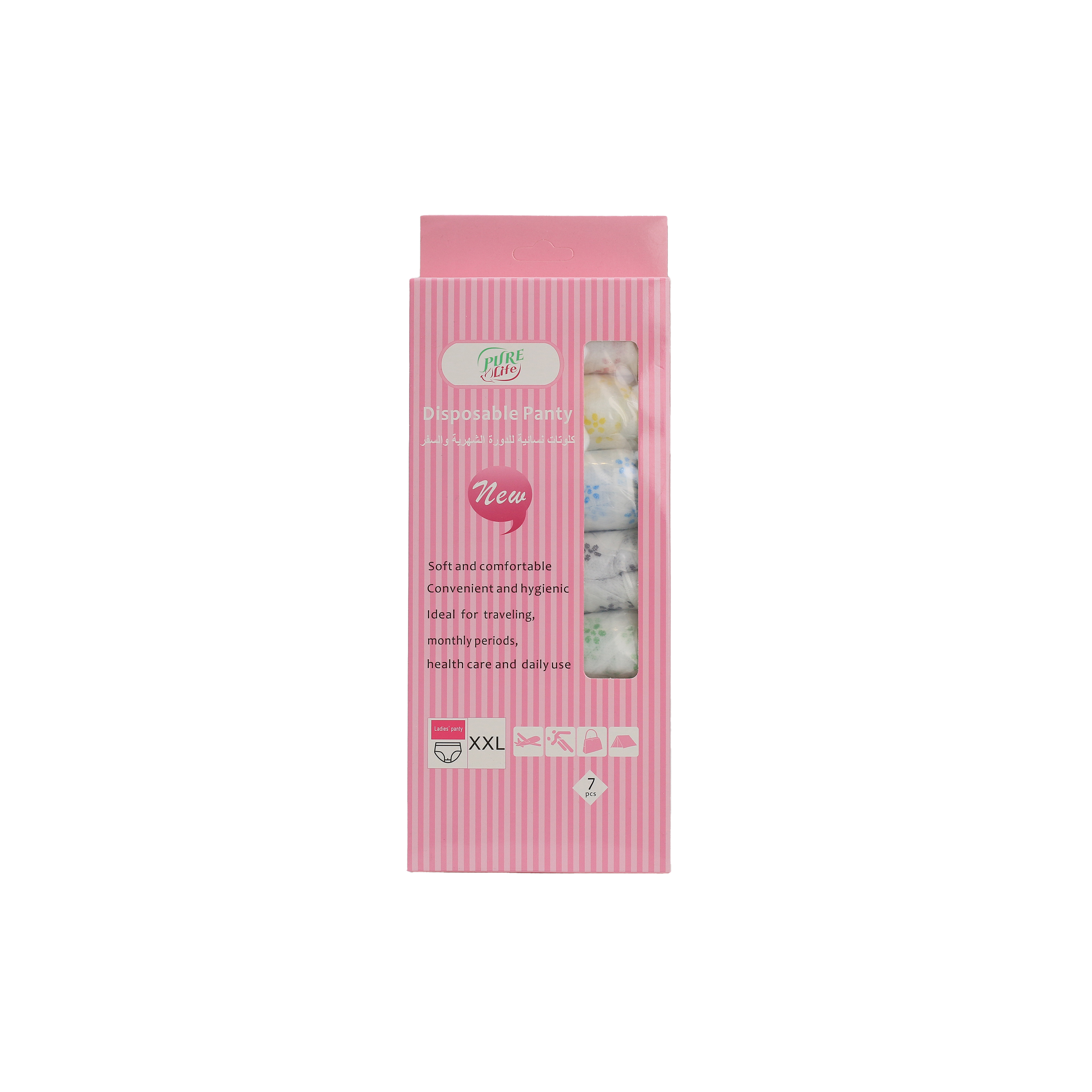 Pure Life Clute Disposable Panties  7 Pack  XXl