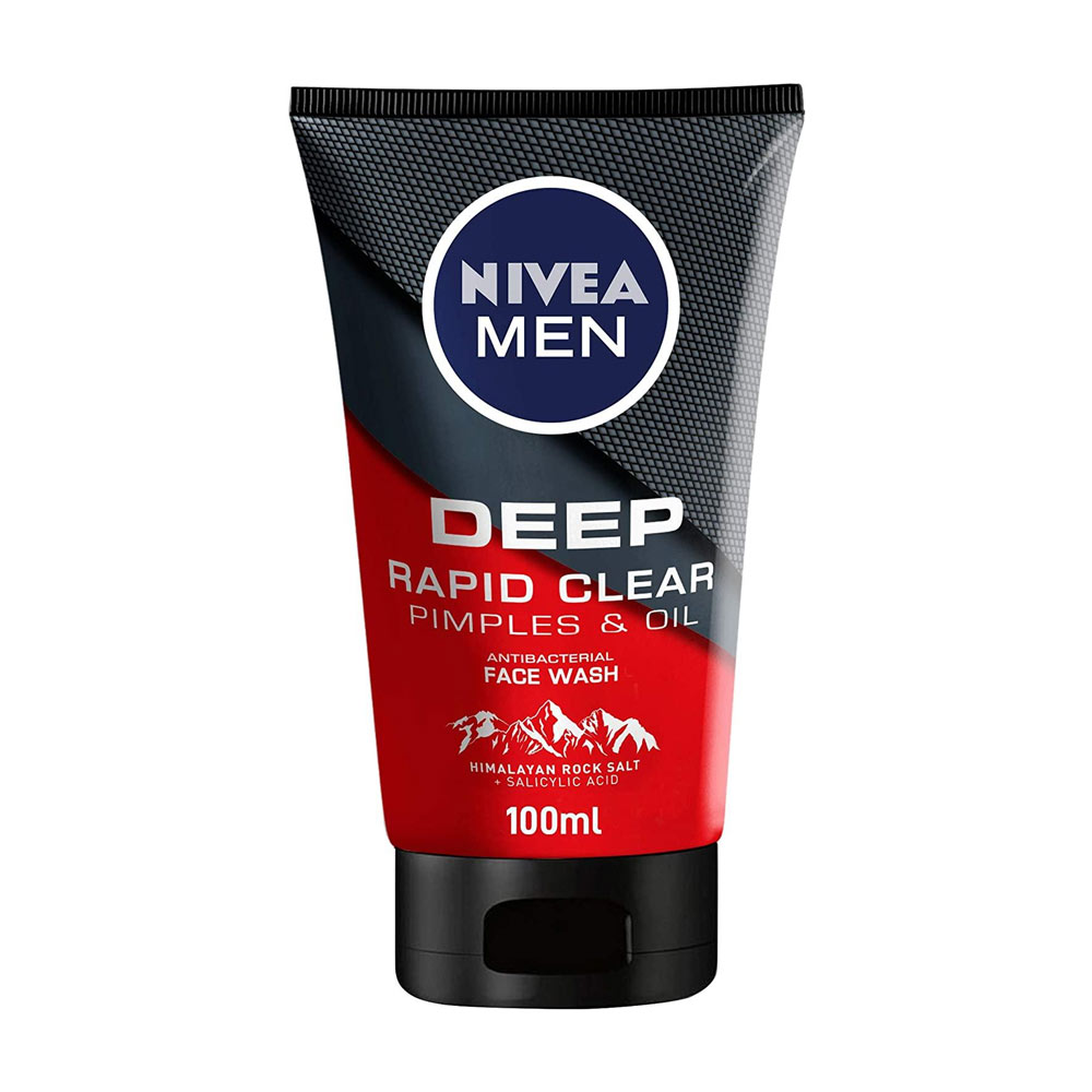 Nivea Men Deep Rapid Clear Face Wash 100 Ml