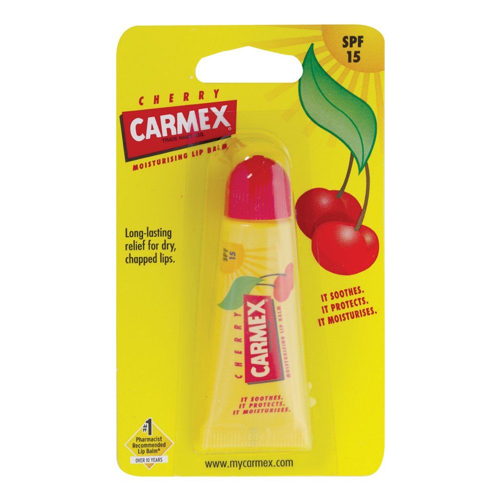 Carmex Cherry Lip Balm Spf 15 Tube 10 G