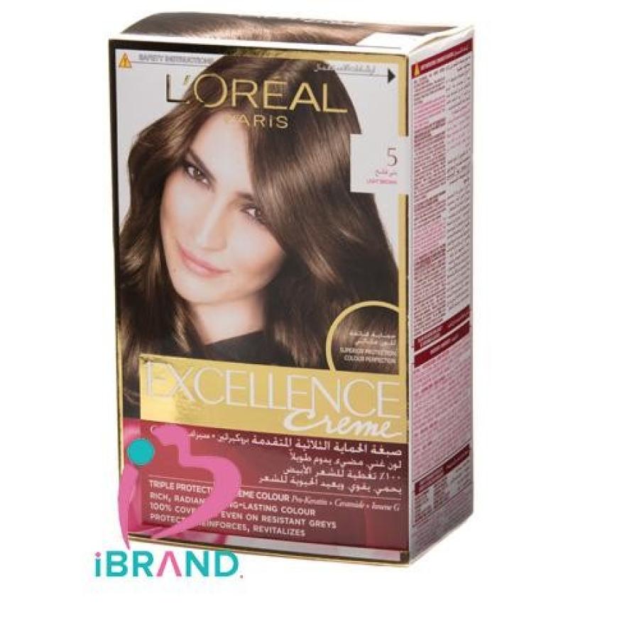 Loreal Excellence Hair Color Light Brown 5