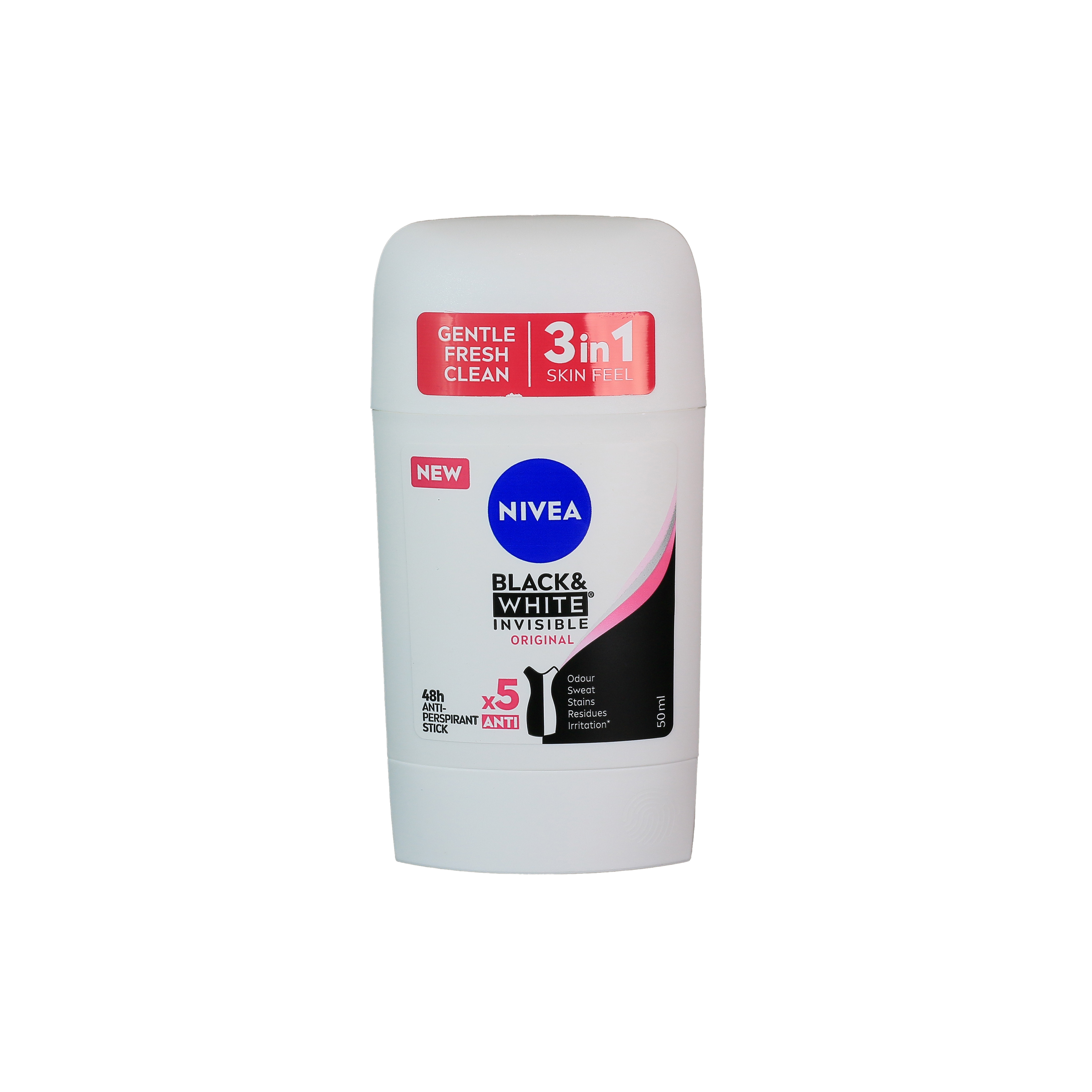 Nivea Black & White Invisible Oraginal 48H Anti Perspirant Stick 50 Ml