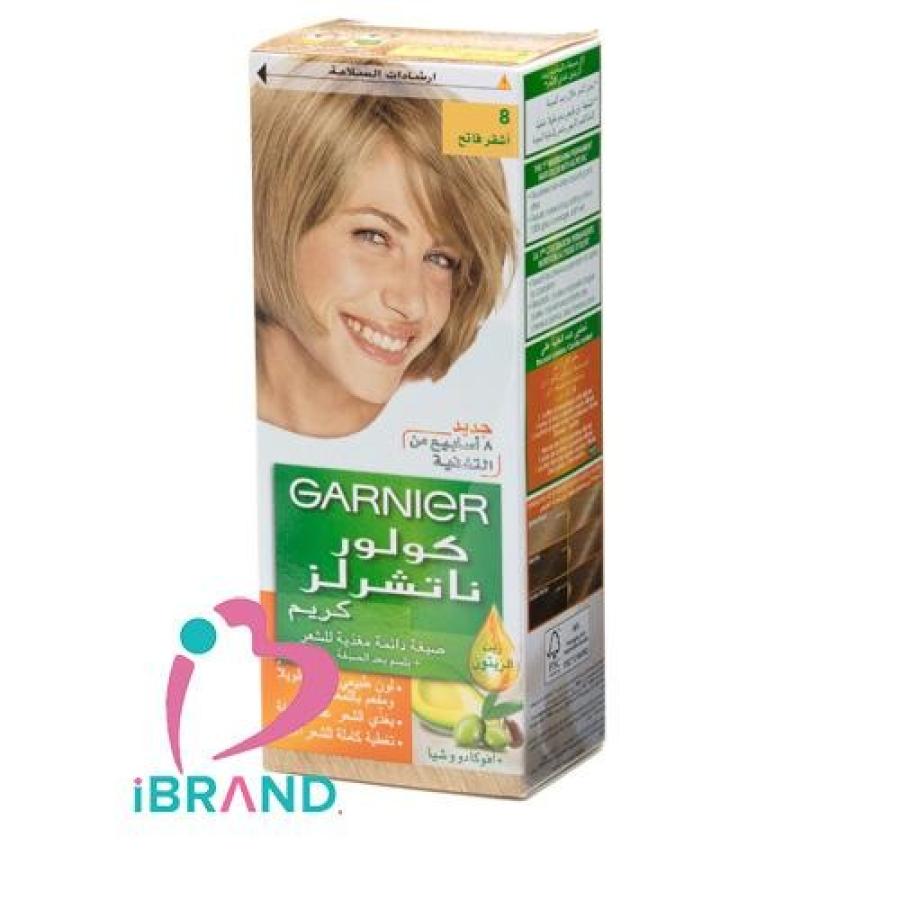 جارنييه صبغه شعر كولور ناتشرلز 8 اشقر فاتح