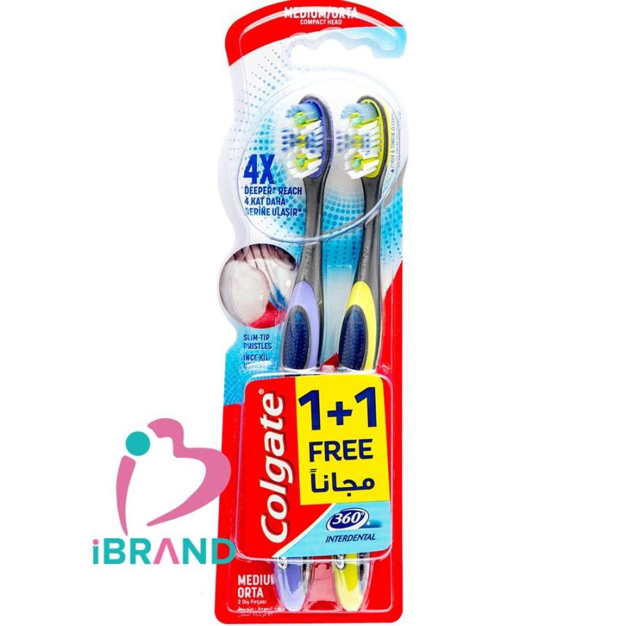 كولجيت فرشاة اسنان انتردينتال - نعومه متوسط