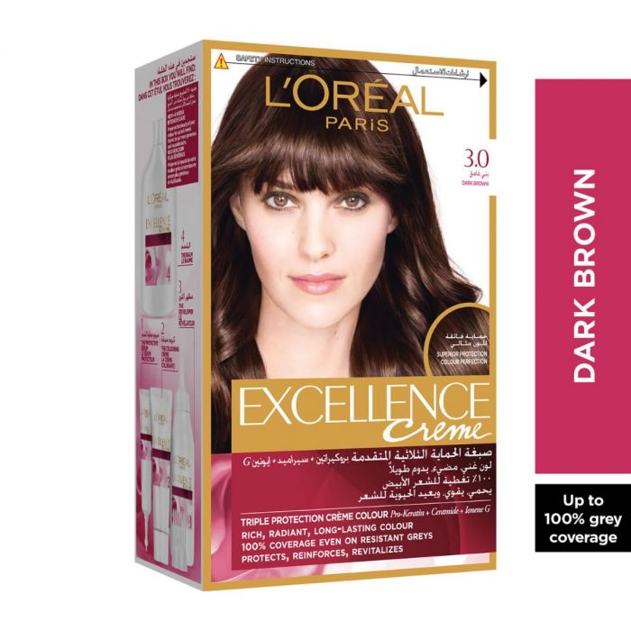 Loreal Excellence Hair Color Natural Black 3.0