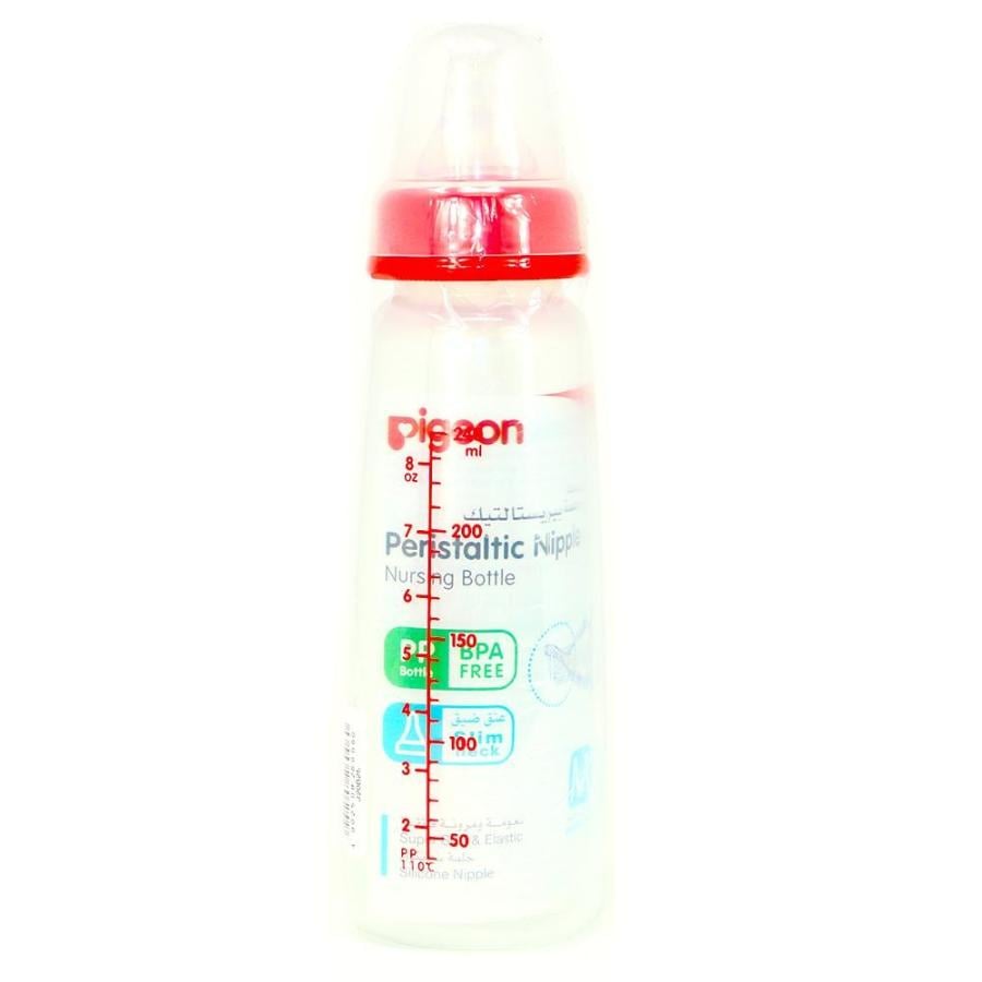 Pigeon Nursing Bottle Plastic 240 ml BPA Free Clear